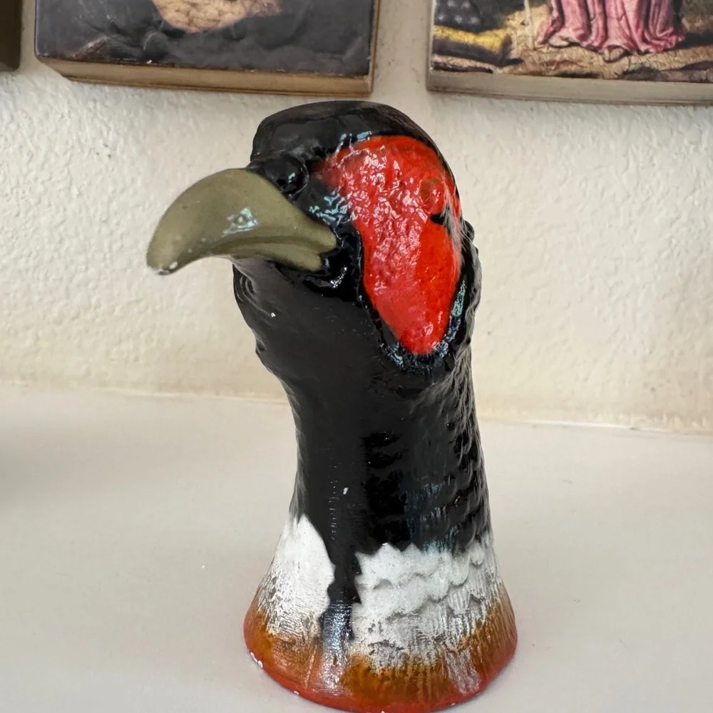 Vintage Painted Cast‎ Metal Pheasant Head Bottle Opener by Scott Products Inc.